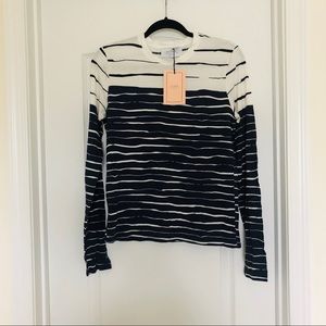 La Ligne Wavy Lines Long Sleeve Tee